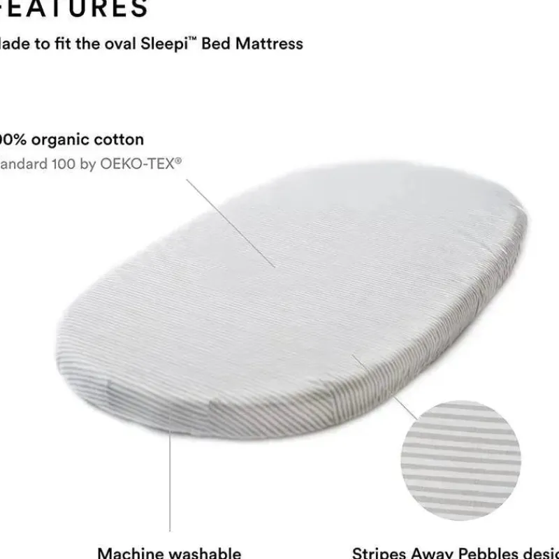 lenol_com_elstico_stokke__SKUbMctTYD0_1.webp Stokke Lençol com elástico - Sleepi da Pehr, Stripes Away Pebbles Sale
