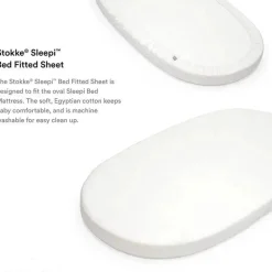 Stokke Lençol com elástico - Sleepi, Branco Fashion