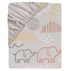 Lambs u0026 Ivy Lençol de berço ajustado Lambs &amp; Ivy Baby Noah Taupe Best