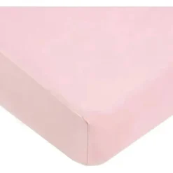 American Baby Company Lençol de berço ajustável American Baby - Supreme 100% algodão natural jersey, rosa Hot
