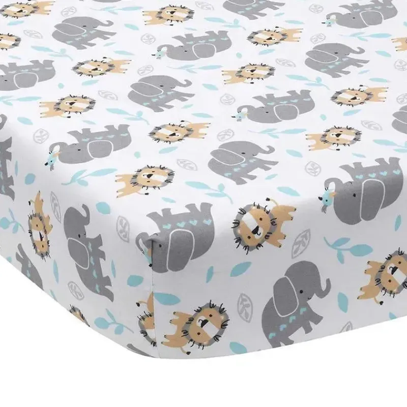 lenol_de_bero_com_ajuste__SKUPN7F22Mf_0.webp Lambs u0026 Ivy Lençol de berço com ajuste divertido da selva Originals para dormir Best