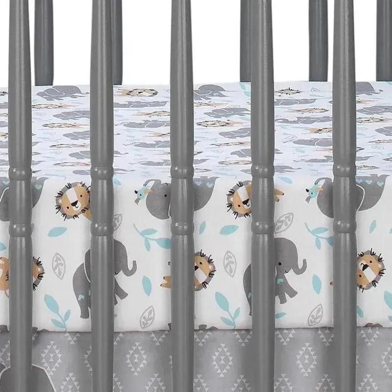 lenol_de_bero_com_ajuste__SKUPN7F22Mf_1.webp Lambs u0026 Ivy Lençol de berço com ajuste divertido da selva Originals para dormir Best