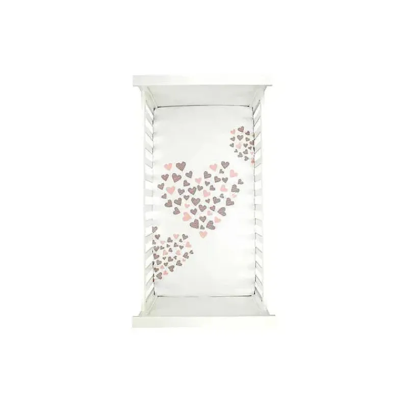 lenol_de_bero_com_assinat_SKUGnXhKqoj_1.webp Lambs u0026 Ivy Lençol de berço com assinatura Lambs & Ivy assinatura coração a coração rosa/branco New