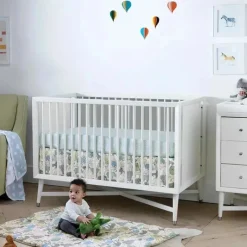 Dwell Studio Lençol de berço com estampa DwellStudio Caravan Weave Online