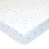 American Baby Company Lençol de berço tricotado 100% algodão estampado American Baby, setas azuis Sale
