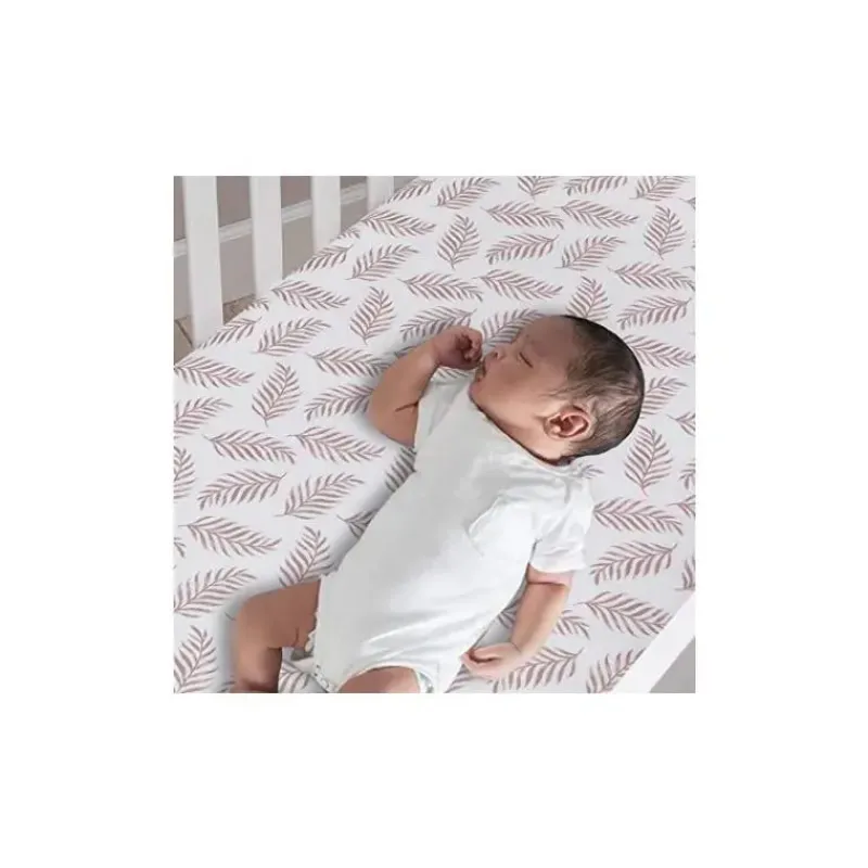 Lambs u0026 Ivy Lençol para berço de cordeiros e folhas de hera New