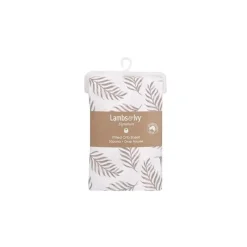 Lambs u0026 Ivy Lençol para berço de cordeiros e folhas de hera New
