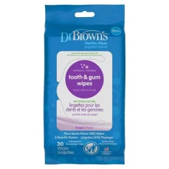 Dr. Brown's Lenços umedecidos para dentes e gengivas do Dr. Brown, pacote com 30 New