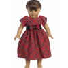 Lito Children's Wear Lito - Vestido Boneca de Natal Xadrez Vermelho e Verde Preto Online