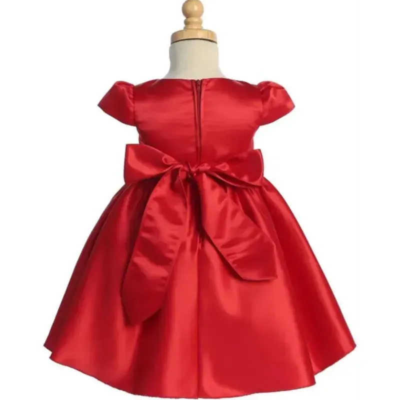 lito__vestido_de_cetim_pa_SKUBQLuCnr7_1.webp Lito Children's Wear Lito - Vestido de cetim para bebê menina com detalhes em miçangas e strass, vermelho Natal, 12-18 meses Fashion