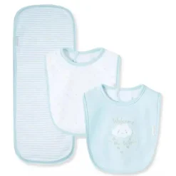 Little Me - Babador B do Novo Mundo, Azul Fashion