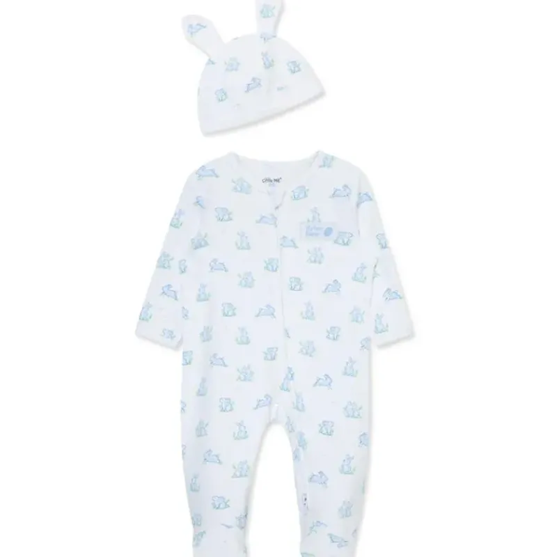 little_me__baby_boy_blue__SKU8eoQ3FZT_0.webp Little Me - Baby Boy Blue Bunny Footie & Hat Discount