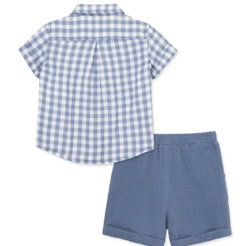 little_me__baby_boy_check_SKU9yKjJQmb_1.webp Little Me - Baby Boy Check Short Set, Blue Hot