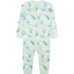 Little Me - Baby Boy Dragon Zip Front Pajama New