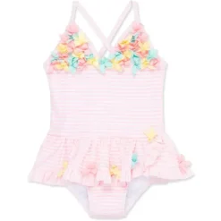 Little Me - Baby Girl 3D Multi 1-Piece Swimsuit Discount