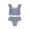 Little Me - Baby Girl Daisy Maiô Listrado Azul Hot