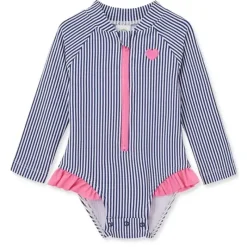 Little Me - Baby Girl Heart Rashguard Blue Online