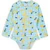 Little Me - Baby Girl Lemon Rashguard Blue Fashion