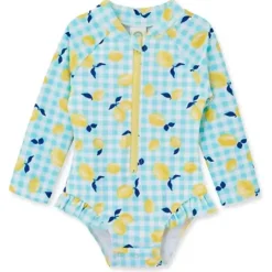 Little Me - Baby Girl Lemon Rashguard Blue Fashion