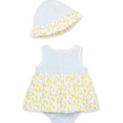 Little Me - Baby Girl Lemons Popover &amp; Hat Clearance
