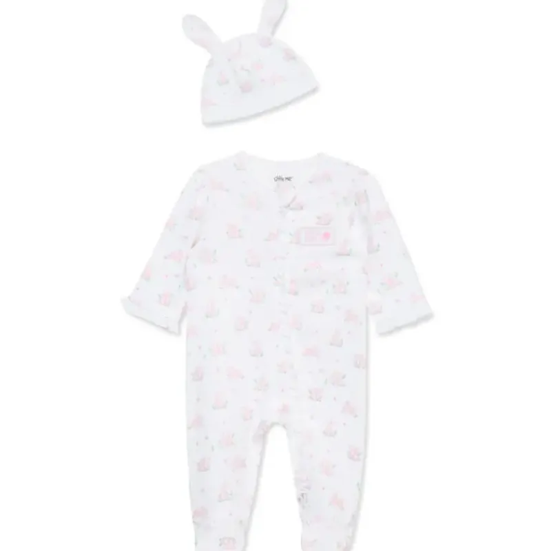 little_me__baby_girl_pink_SKUlZlpC9NW_0.webp Little Me - Baby Girl Pink Bunny Footie & Hat Clearance