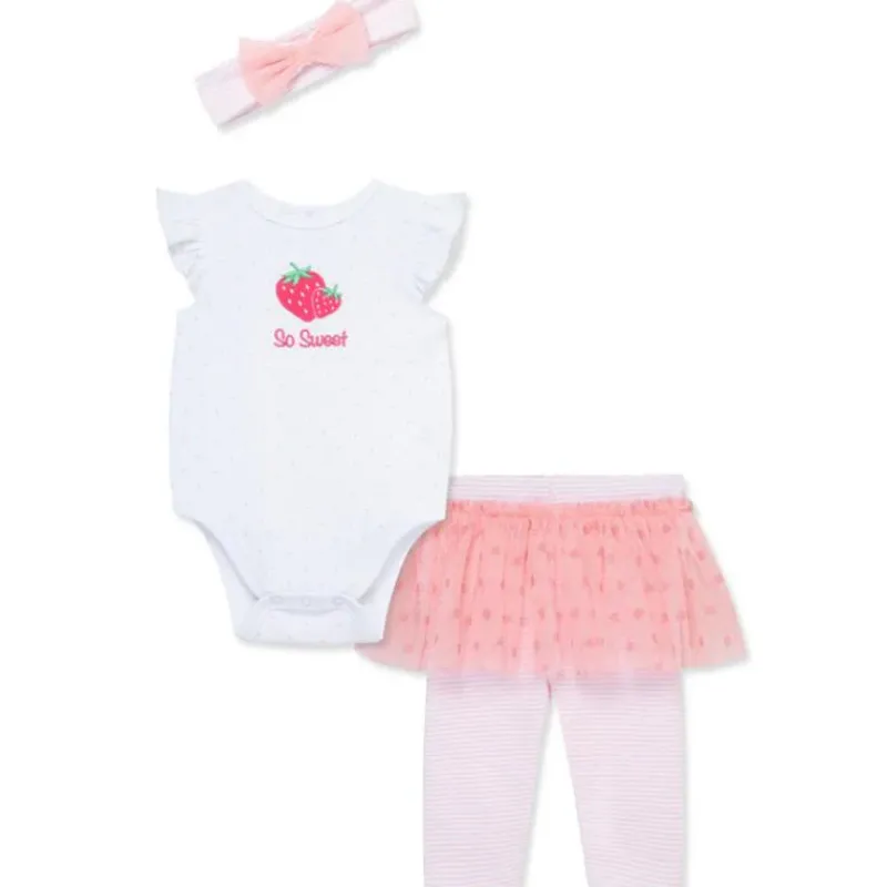 little_me__baby_girl_stra_SKUdddS27jj_0.webp Little Me - Baby Girl Strawberry Check Set Infant,Tunic W/Leggings Discount