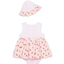 Little Me - Baby Girl Strawberries Popover, Pink Fashion