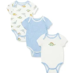 Little Me - Bodys Dinomite 3Pk, Marfim Multi Fashion