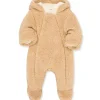 Little Me - carrinho de bebê Fuzzy Bear, bronzeado Fashion