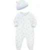 Little Me - Chapéu Happy Bear Footie, Azul Best