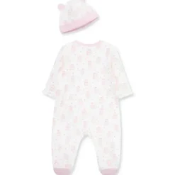 Little Me - Chapéu Joyful Bear Footie, Rosa Best