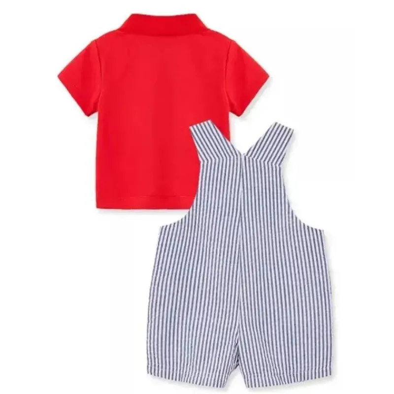 little_me__conjunto_baby__SKU8dsc8vOS_1.webp Little Me - Conjunto Baby Boy Crab Shortall, Azul/Vermelho Hot