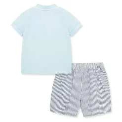 Little Me - Conjunto curto de polo para barco a vela para bebê menino Hot