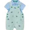 Little Me - Conjunto de bermuda de golfe tecido para bebê, verde Hot