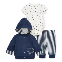 Little Me - Conjunto de Cardigan Safari, Azul Discount