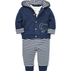 Little Me - Conjunto de Cardigan Safari, Azul Discount