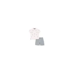 Little Me - Conjunto de Shorts Polo Anchor, Azul Clearance