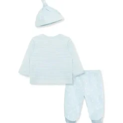Little Me - Conjunto e chapéu de malha interlock Little Lambs Outlet
