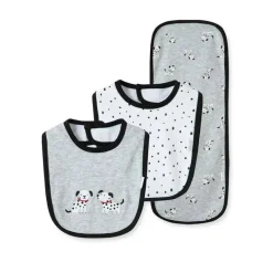 Little Me - Dálmata Bib Burp, Cinza Best