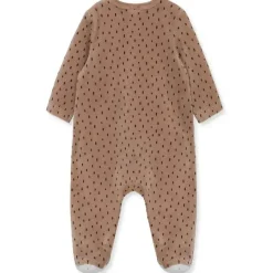 Little Me - Fuzzy Bear Footie, Marrom Fashion