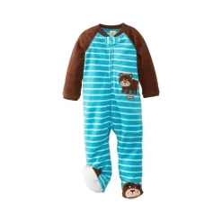 Little Me - Manta Urso Bebé Menino Fleece Castanho Fashion
