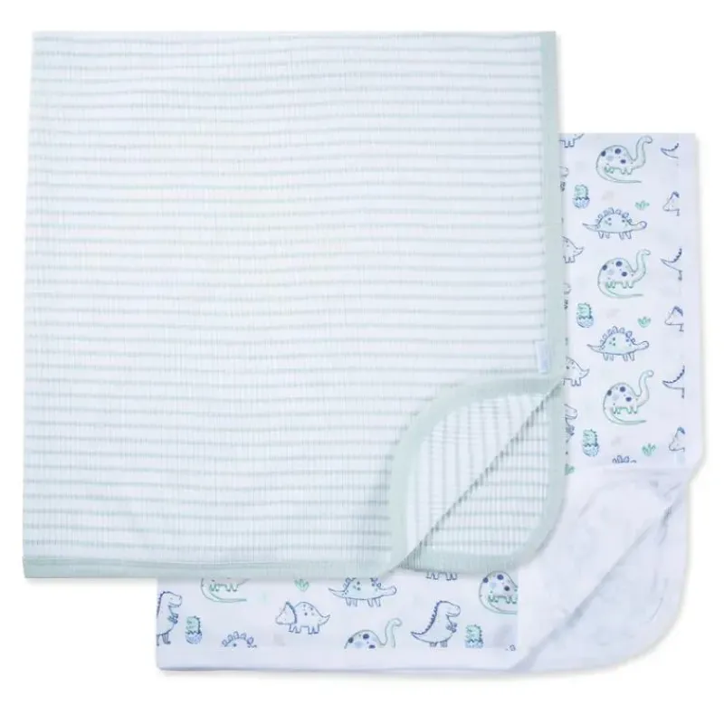 little_me__pk_baby_dino_f_SKUbuwF2NKI_1.webp Little Me - 2Pk Baby Dino Friends Receiving Blankets Outlet