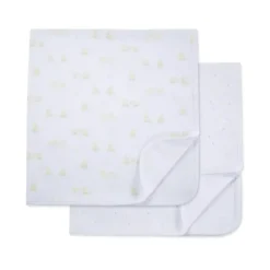 Little Me - 2Pk Baby Ducks Receiving Blankets Discount