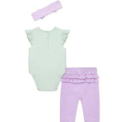 Little Me - 3Pk Baby Girl Bee Happy Bodysuit & Pant Set Online