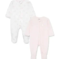 Little Me - 2Pk Baby Girl Charms Footies Rosa Clearance