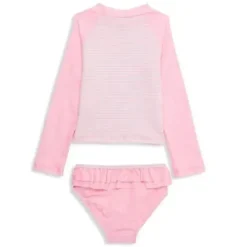 Little Me - 2Pk Baby Girl Flamingo Manga Longa Rashguard Rosa Hot