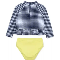 Little Me - 2Pk Baby Girls Gingham Rashguard Swim Set Discount