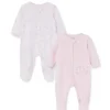 Little Me - 2Pk Baby Girls Bunny Fun Footies Sale