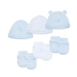 Little Me - 6Pk Baby Snuggly Hat and Mitten Set Sale