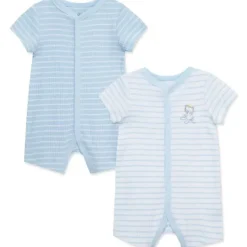 Little Me - 2Pk Safari Baby Boy Romper Blue Online